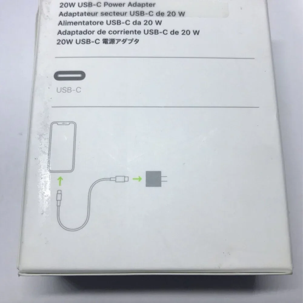 Original Apple USB-C 20W Power Adapter + USB-C Lightning Cable (1m)